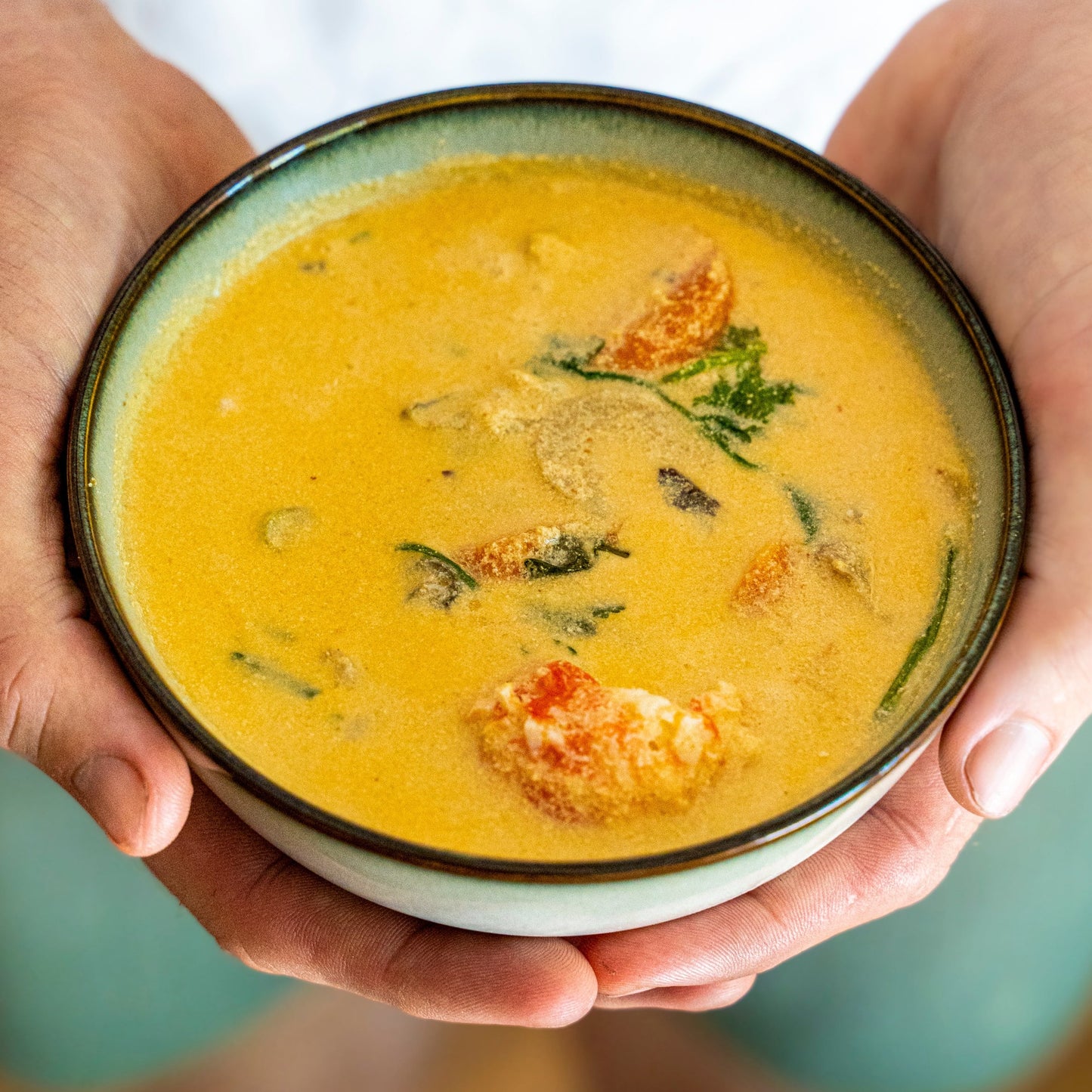 Plant-based Tom Yum Soup with/without prawn and fish (optional)