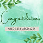 Congratulations