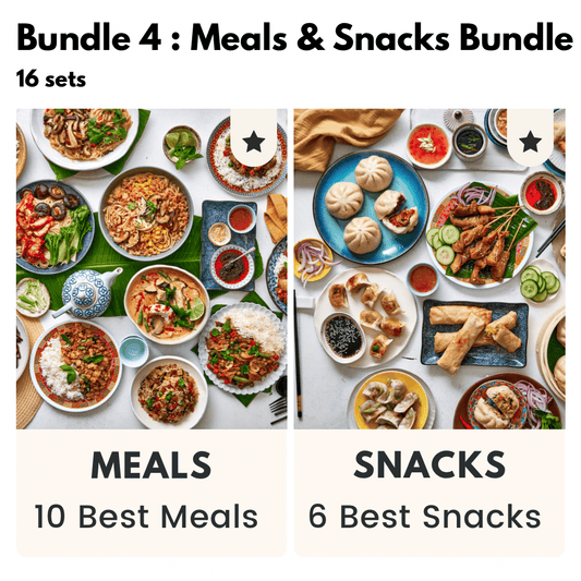 Bundle 4 Asian Meals & Snacks Bundle.